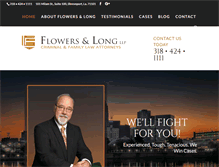 Tablet Screenshot of flowersandlong.com
